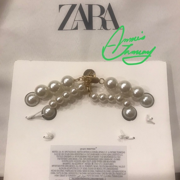 ZARA Women's 2-pack of Pearl Necklaces(Pearl marl, One Size) - Picture 10 of 10